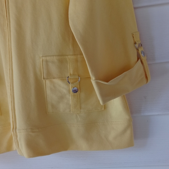 Karen Scott D-Ring Zipper Jacket Sz L - Picture 4 of 8